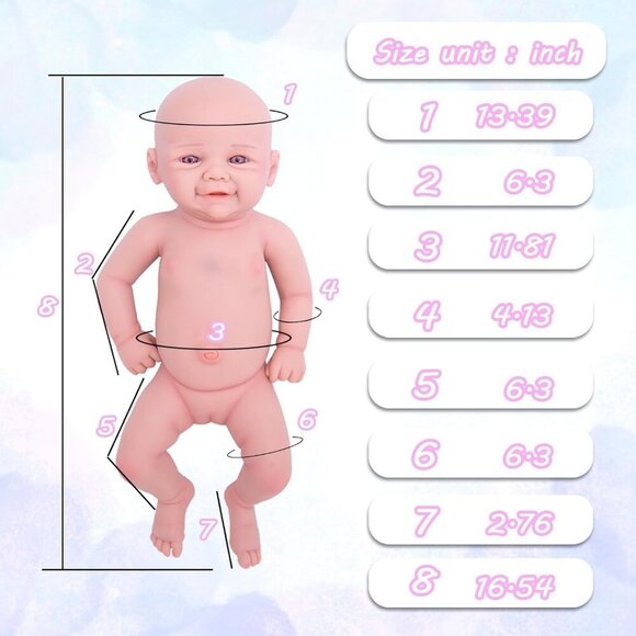 🆕 Full Body Platinum Silicone Baby Dolls Newborn  Ella-wheaten Reborn Baby Girl - Picture 5 of 8